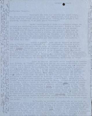 Carta de Vladimir Herzog para Tamás Szmrecsányi, 4 out. 1965